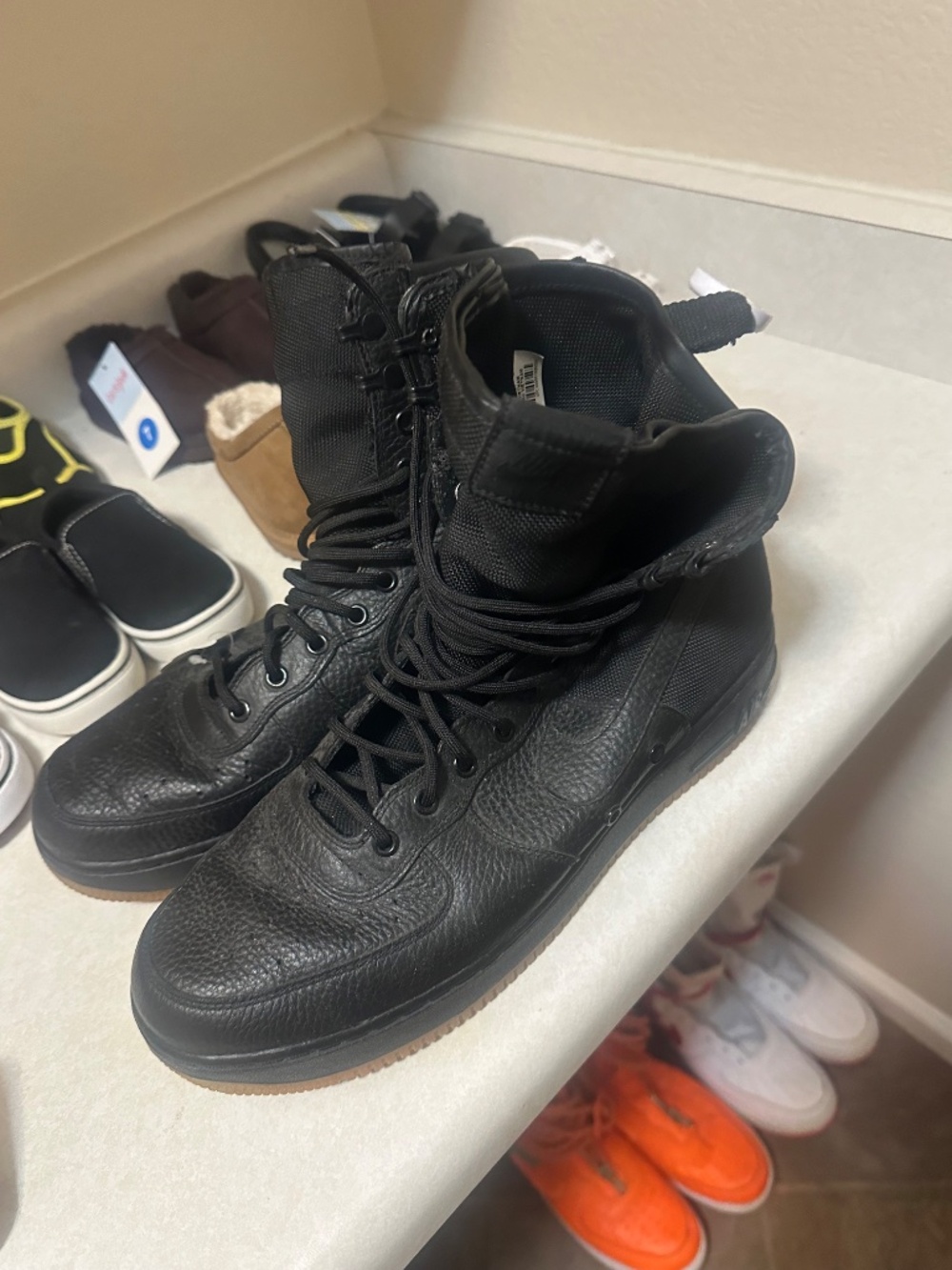 Nike SF Air Force 1 High Black Size 13 SF AF1 HI New Without Box - Picture 6 of 7